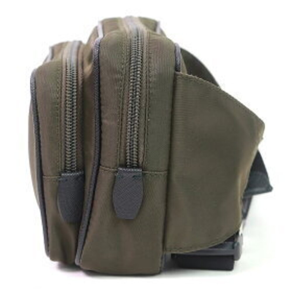 Prada Bag Mimetic Leather Khaki Saffiano Tessuto RE Green Triangle Belt BELTBAG - Picture 5 of 7